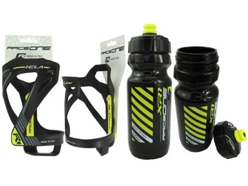 Bidon Rowerowy 600ml + Koszyk Race One Włoski