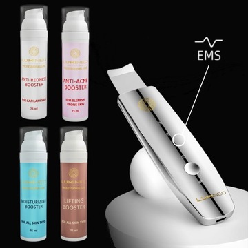 Кавитационный пилинг LUMINEO 5в1 LED Ионтофорез Ems Сонофорез + лифтинг-тоник