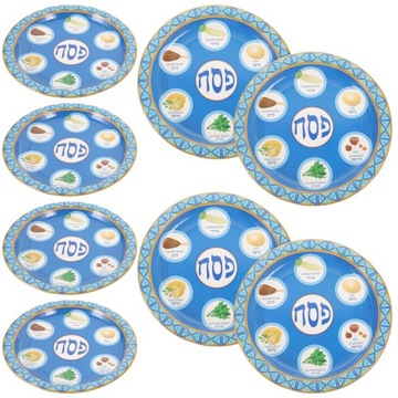 Talerze na przyjęcie paschalne Seder Jednorazowy papier