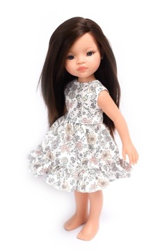 Ubranko dla lalki Paola Reina 32cm - sukienka w kwiatuszki