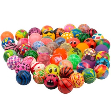 PIŁECZKA PIŁKA KULKA KAUCZUKOWA SKACZĄCA ANTYSTRESOWA MIX KOLORÓW 25mm