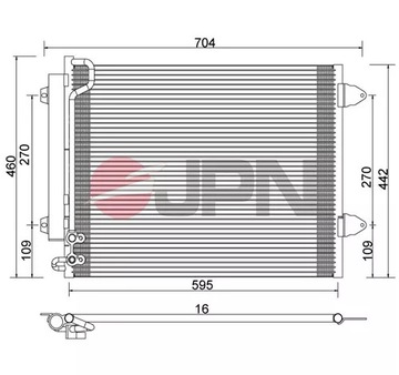 ОХЛАДИТЕЛЬ КОНДИЦИОНЕРА VW PASSAT 05-