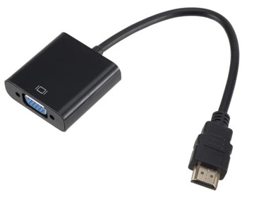 Przejściówka mini HDMI na VGA konwerter Adapter
