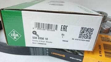 НАТЯЖИТЕЛЬ INA + РЕМЕНЬ CONTI 6PK2498 + РОЛИКИ AUDI VW 2.7 TDI 3.0 TDI