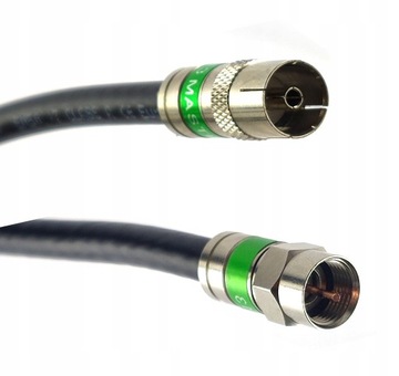 Gotowy kabel antenowy | złącze F - Gniazdo TV kompresyjne 5m