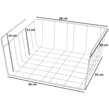 ГАРДЕРОБНЫЙ ОРГАНАЙЗЕР ДОПОЛНИТЕЛЬНАЯ ПОДВЕСНАЯ ПОЛКА МЕТАЛЛ СЕРЕБРЯНАЯ 2 ШТ.