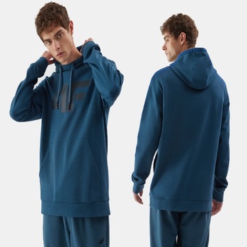 4F МУЖСКАЯ СПОРТИВНАЯ ФУТБОЛКА С БАЗОВЫМ КАПЮШОНОМ