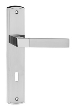 KLAMKA DRZWIOWA BETA 72MM KLUCZ KOLOR NIKIEL