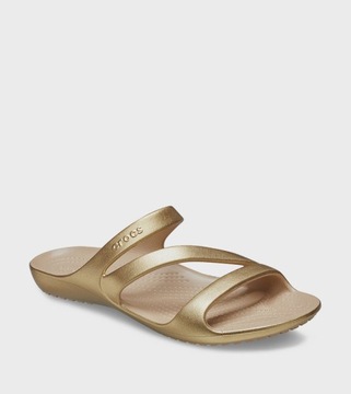 CROCS KROKS KLAPKI KADEE II METALLIC GOLD ZŁOTE NOWOŚĆ FLIP W9 39-40 39,5