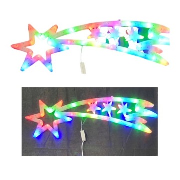 РОЖДЕСТВЕНСКОЕ УКРАШЕНИЕ СВЕТОДИОДНАЯ ЗВЕЗДА МНОГОЦВЕТНАЯ