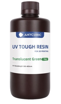 ŻYWICA UV ANYCUBIC 1L TOUGH CLEAR GREEN ZIELONY