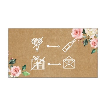 Билеты на карты благодаря свадебной свадьбе 10 шт.