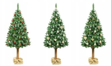 Искусственная рождественская елка Алмазная сосна 220см на стволе-призме