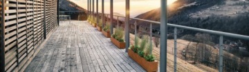 Основание из кортена HIERRO 3 60x60x90