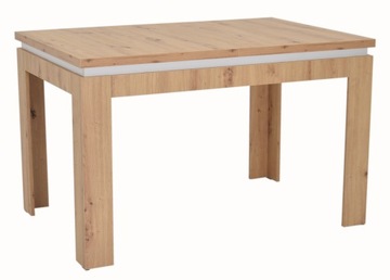 nowoczesny stół ROZKŁADANY boho kuchenny 80x120/160 dąb ARTISAN do jadalni