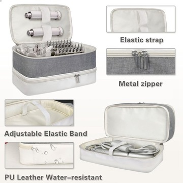 Dwuwarstwowy futerał do przenoszenia Profesjonalna torba do przechowywania suszarki do włosów i prostownicy