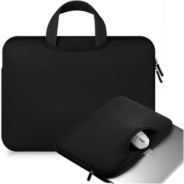 Torba pokrowiec etui czarne futerał case na laptopa do MacBook Air / Pro 13