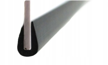 Listwa osłona krawędziowa rantowa 0,5mm - 50m czarna cienka na 0,5-0,8 mm