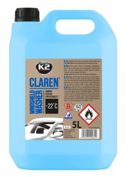 PŁYN DO SPRYSKIWACZY ZIMOWY K2 CLAREN -22°C 5L