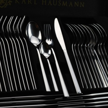 НАБОР СТОЛОВЫХ ПРИБОРОВ В ЧЕМОДАНЕ 72 ПРЕДМЕТА. ГЛОСС 12 ЧЕЛОВЕК