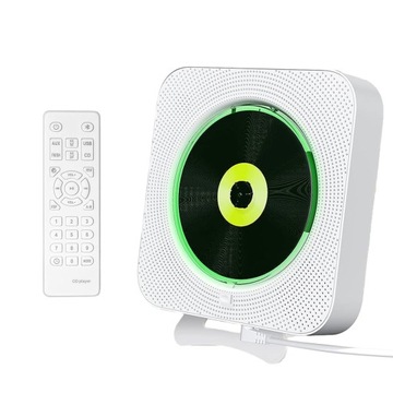 ODTWARZACZ PRZENOŚNY CD GŁOŚNIK BLUETOOTH FM RADIO BIAŁY