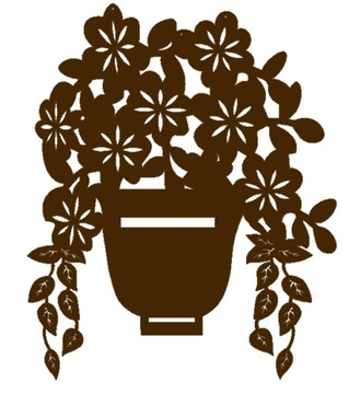 2. Zawieszka DONICA kwiaty ozdoba ażurowa KOLORY