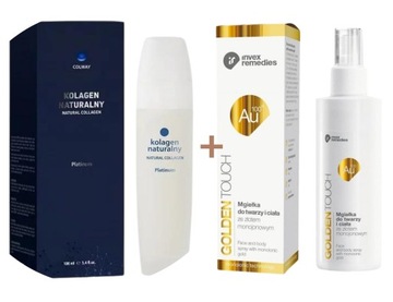 Kolagen Platinum 100ml + Mgiełka ze złotem AU100 200ml