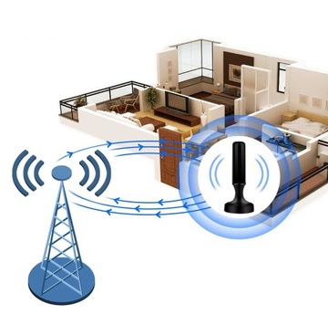MOCNA ANTENA AKTYWNA POKOJOWA DVBT2 TV FHD 4K MUX-8 LTE WZMACNIACZ MAGNES