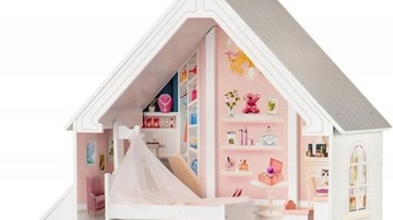 Drewniany domek dla lalek Duży 126cm XXL SPEŁNIJ MARZENIE MAŁEJ KSIĘŻNICZKI