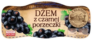 Etykiety na Dżem Czarna Porzeczka 210ml 24szt