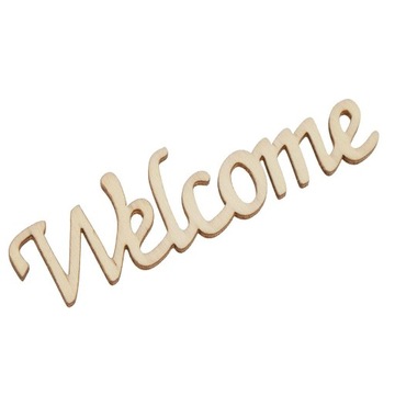Добро пожаловать украшение деревянный вырез знак приветствия для деревенского домашнего декора стены