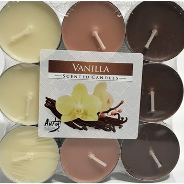podgrzewacze Vanilla wanilia świeczki 18szt Bispol