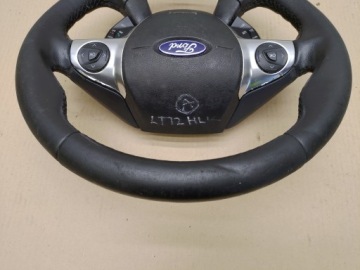 РУЛЕВОЕ КОЛЕСО + ПОДУШКА БЕЗОПАСНОСТИ МНОГОФУНКЦИОНАЛЬНАЯ КОЖАНАЯ FORD C-MAX MK2 II 2010-2014 гг.