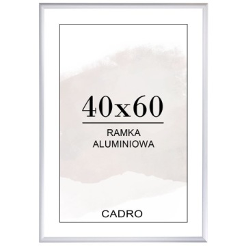 РАМА 40x60 СЕРЕБРЯНАЯ АЛЮМИНИЕВАЯ ФОТОРАМКА