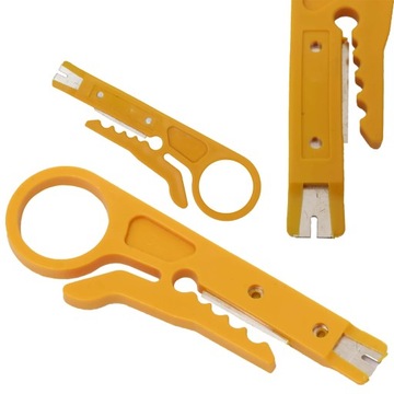 MAŁY ŚCIĄGACZ IZOLACJI UTP / STP + WCISKACZ LSA