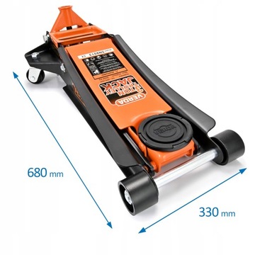 НИЗКОПРОФИЛЬНЫЙ АВТОМОБИЛЬНЫЙ ДОМКРАТ FROG 3T 2-ПОРШНЕВОЙ 73 - 515 мм