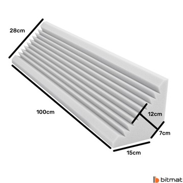 Акустические светло-серые ПАНЕЛИ для углов, элегантный цвет, студийный коврик