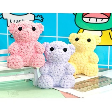 Gniotek Mochi Fidget, мягкий плюшевый мишка Pop It Teddy Bear Led 9 см - идеально подходит для детей