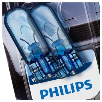PHILIPS W5W 5W 12961WVUB2 2 szt. WhiteVision ultra