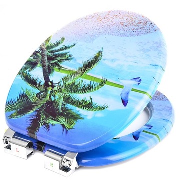 СИДЕНЬЕ ДЛЯ УНИТАЗА, МЕДЛЕННО ЗАКРЫВАЮЩИЙСЯ ЛЮК ДЛЯ УНИТАЗА, МДФ