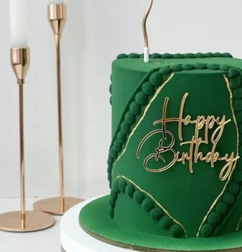 TOPPER URODZINOWY happy birthday ozdoba na tort topper na bok tortu