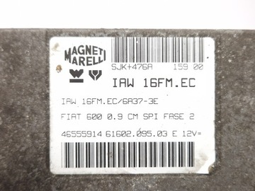 FIAT SEICENTO 900CM - ŘÍZENÍ MOTORU IAW 16FM.EC