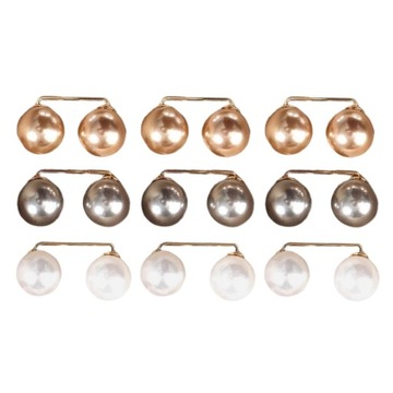 9x Broszka ze sztucznej perły Moda w stylu vintage Agrafka Przypinki do dekoltu dla kobiet L