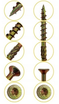 ВИНТЫ СТОЛЯНЫЕ 8x80 TORX С КОНИЧЕСКОЙ ГОЛОВКОЙ 100 шт.