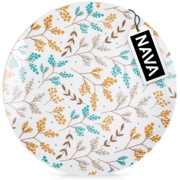 Talerz OBIADOWY płytki duży na obiad porcelanowy biały kolorowy 27 cm