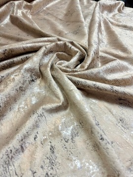 Материал Ткань для штор Светлый Латте Золото Серебро Бархат 280 см 09