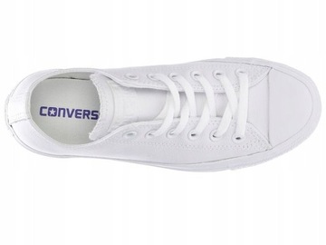 TRAMPKI białe CONVERSE ALL STAR 136823 skóra 44,5