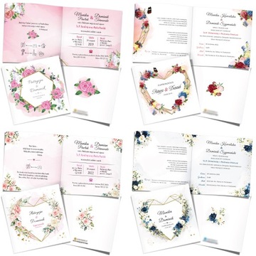 Свадебные пригласительные на свадьбу проекта KREATOR - 10 шт.