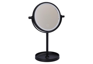 PODŚWIETLANE LUSTERKO DO MAKIJAŻU KOSMETYCZNE Z OŚWIETLENIEM LED NA BATERIE