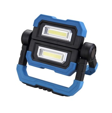 Naświetlacz LED SMD 2x5W 4500K akumulator do warsztatu samochodu IP54